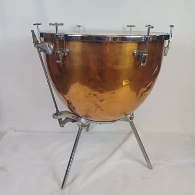 *Ludwig 25" #880 Single Screw Machine Timpani Copper Kettle Drum 3-Legs Portable image 4