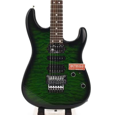 Charvel MJ San Dimas Style 1 HSH FR PF QM 2026 Transparent Green Burst 3842gr image 1
