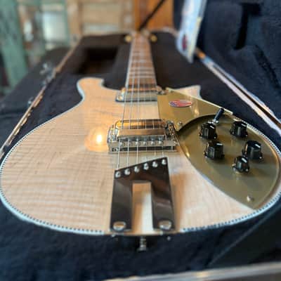 2025 Rickenbacker 660 Electric Guitar Maple Glo With Logo Hard Case image 5