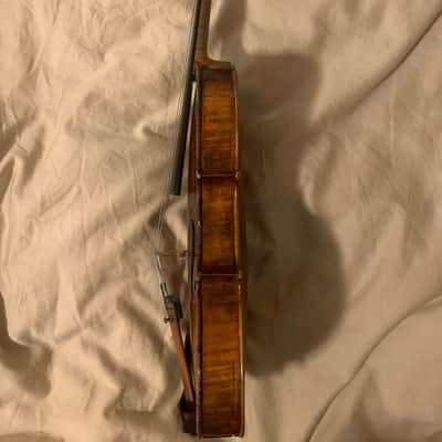 Violin Antonio Stradivarius label German violin 1800s Brown image 12