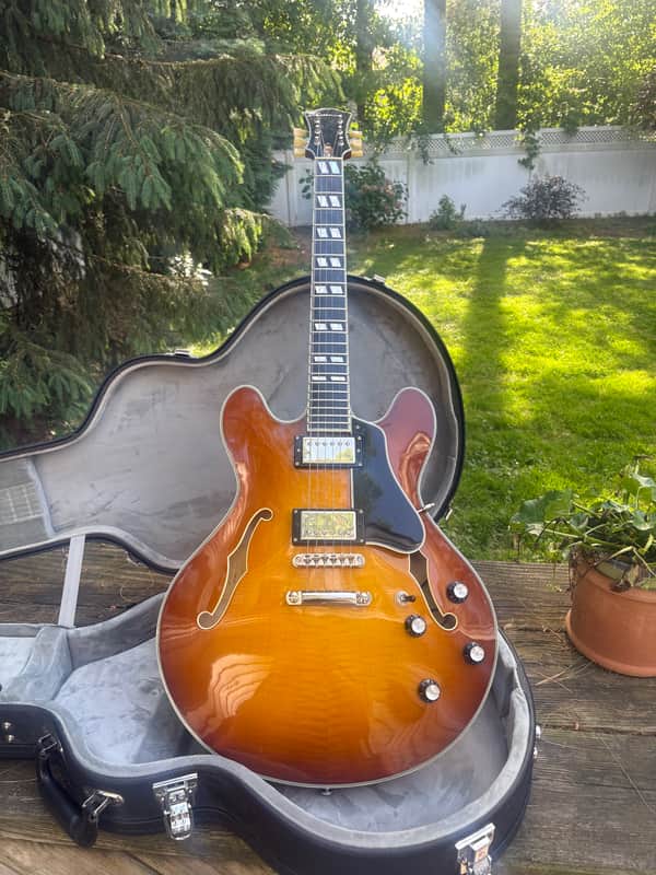 Eastman T486-GB Thinline Archtop Stop-Bar 2023 - Present - Goldburst image 1