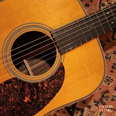 2010 Martin HD-28V Natural w/ OHSC | Herringbone, Forward-Shifted Scalloped Bracing, Tortoise Pickguard image 10