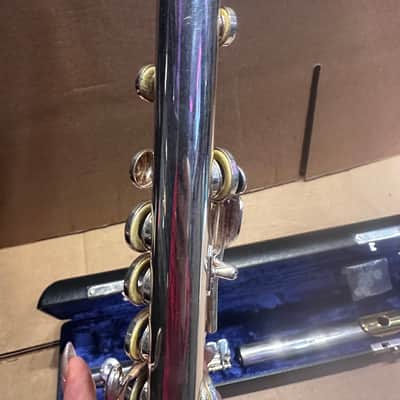 Gemeinhardt 3SB Intermediate Flute – Solid Silver – Elkhart, Indiana USA - Gold-Plated Lip Plate image 15