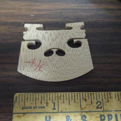 2 PACK of Aubert Violin Bridge Unfitted size 3/4 2010s New Old Stock image 2