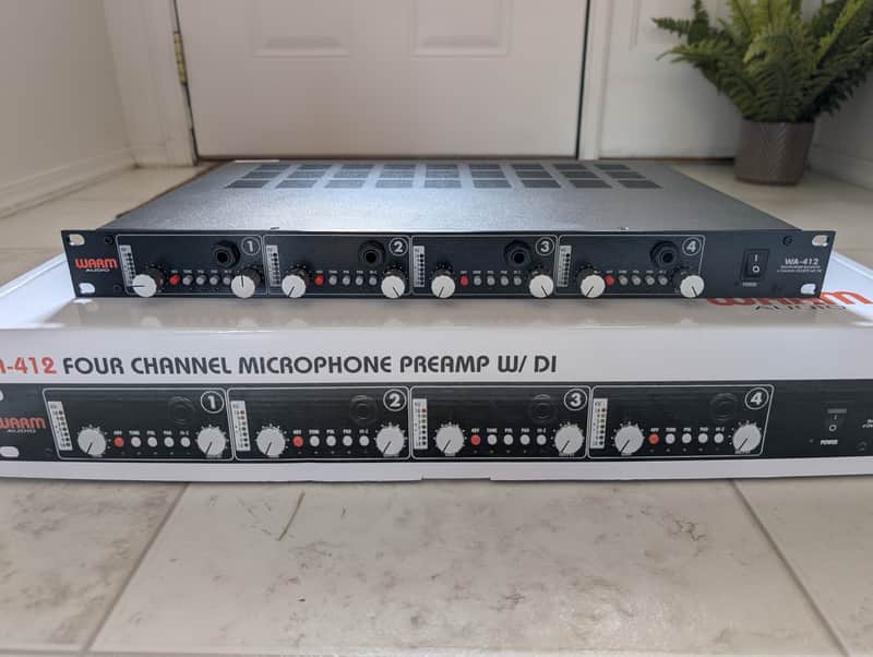 Warm Audio WA-412 4-Channel Mic Preamp 2016 - Present - Black image 1