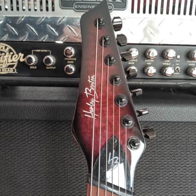 Harley Benton FanFret-7 TPB DLX guitar image 10