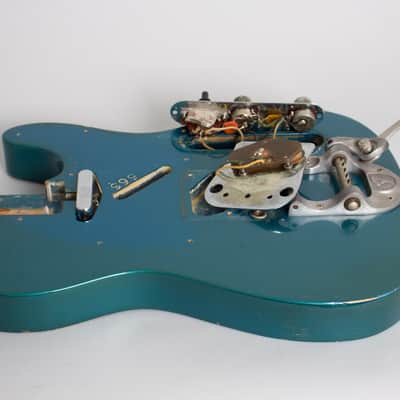 Fender Telecaster with Bigsby Solid Body Electric Guitar (1967), ser. #208507, original black tolex hard shell case. image 19