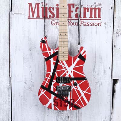 Kramer 1984 Reissue 2005 Eddie Van Halen 5150 Striped Electric Guitar w Gig Bag image 4