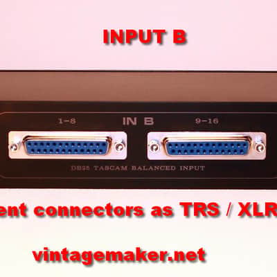 1U Rack 32x16 Analog Stereo Balanced passive Line Instrument switching device Signal Line Switcher DSUB Tascam image 3