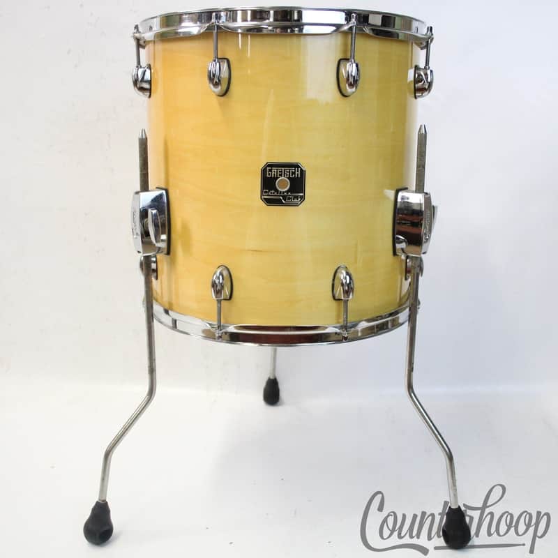 *Gretsch 14x14" Floor Tom Drum Natural Catalina Club 7Ply Mahogany image 1