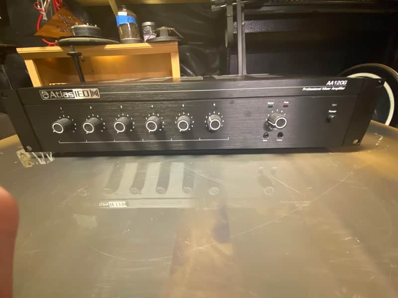 Atlas Sound IED AA120G 120-Watt 6-Channel Mixer Amplifier image 1