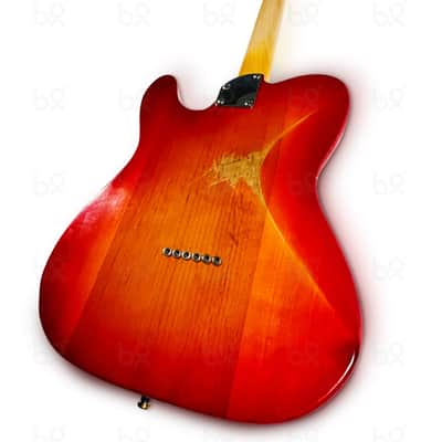 Sonic Angel Guitars Singletto Electric Guitar in Fire Burst image 2