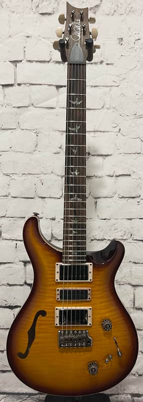 PRS Wood Library Special 22 - Ten Top Semi Hollow 2018 - Tobacco Sunburst - w/OHSC image 1