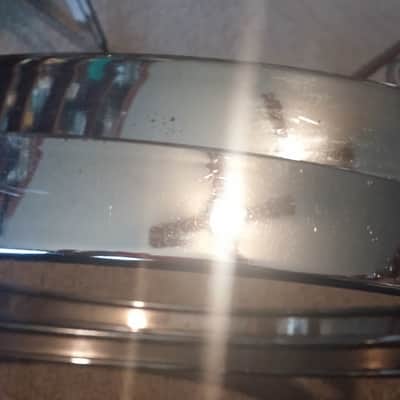 Pearl 22" Bass Drum Hoop Metal / Chrome / Black / White Inlay PARTS 3 Different image 13