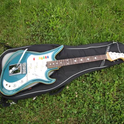Teisco Spectrum 5 Japan Original 1967 Lake Placid Blue Van Halen image 11