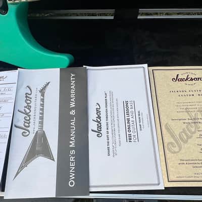 Jackson Custom Shop Music Zoo Exclusive SL2V Aged Nitro Sea Foam Green image 16