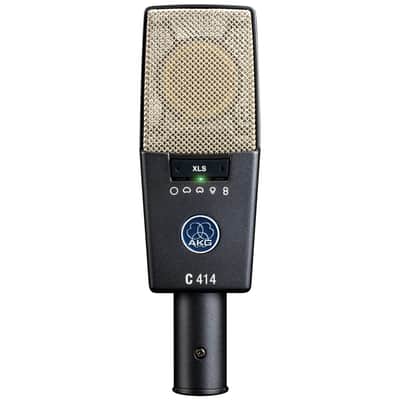 AKG C414 XLS - Large Diaphram Condenser Microphone, with Case, Shockmount & Wind Screen image 1