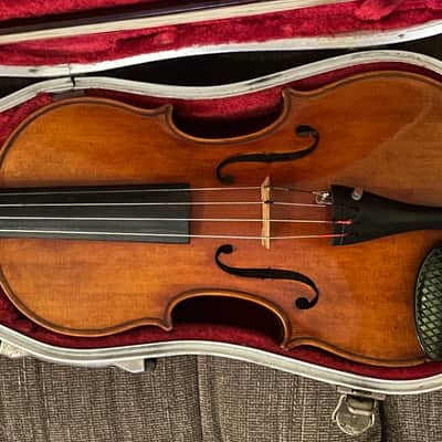 Professional Fritz Arnold Brückner 4/4 Violin Outfit with Knoll Bow 1965 image 12