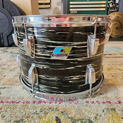 Ludwig Super Classic 22-16-13" 3-ply Drum Kit in Bowling Ball Black Oyster - Blue/Olive Badge 1970 image 20