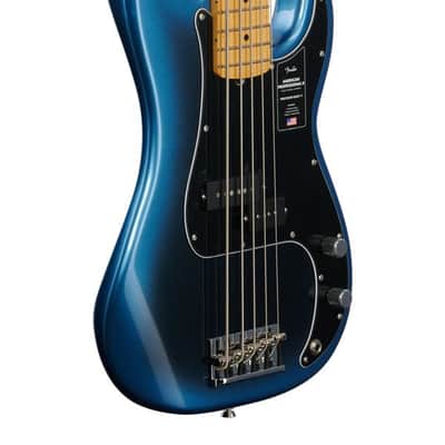 Fender American Pro II Precision Bass V 5-String Bass Maple Dark Night with Case image 9