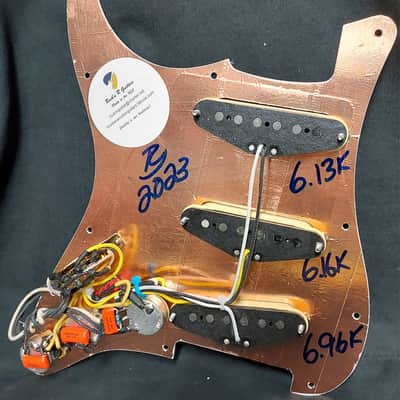 Rock'n R Guitars Loaded SSS for Strat Pickguard W/Stratosphere Hot Texas Blues PUPS & Mods 2022 Dark Brown Tort image 2