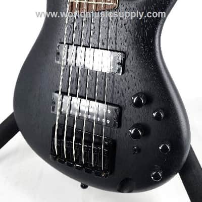 Ibanez Ibanez SR306EBWK SR Standard 6 String Electric Bass - Weathered Black image 3