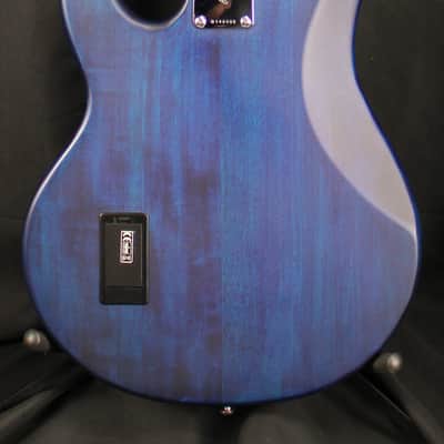 Sterling SUB StingRay Ray4 Electric Bass Guitar Trans Blue Satin image 4