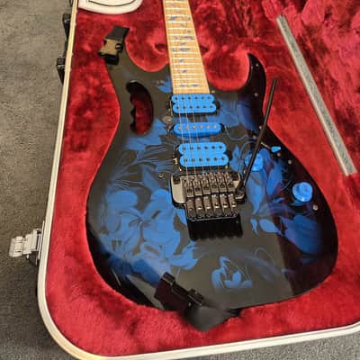Ibanez Jem Jem77P in blue floral pattern image 2