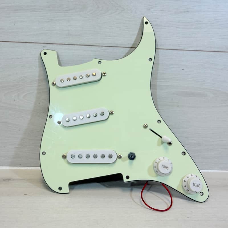 Squier Stratocaster Loaded Pickguard Assembly Mint Green SSS Upgrade image 1