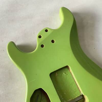Solid Basswood Green 7 String Guitar DIY Project Body image 4