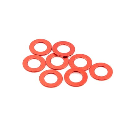 Tone Ninja TuneHues TH-200 Tuner Post Washers, Red, set of 8