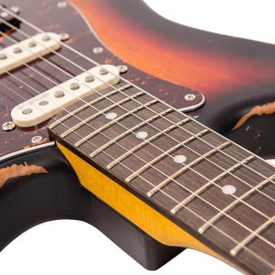 Vintage Icon Series V6HMRSB Distressed - HSS, Sunburst image 8