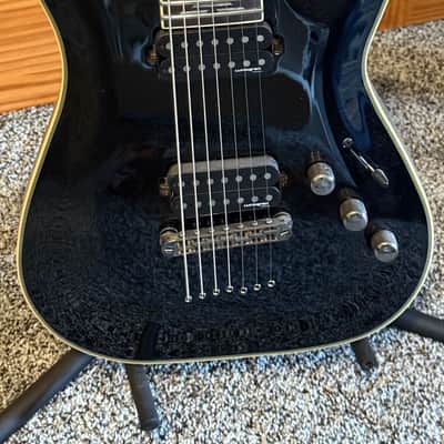 Schecter Blackjack C-7 2021 - Present - Gloss Black image 8