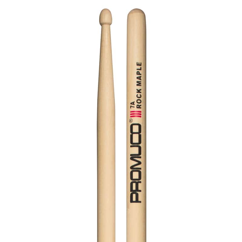 Promuco 7A Rock Maple Wood Tip Drumsticks image 1