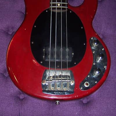 Music Man StingRay 4 H 2EQ 1987 Trans Red image 2