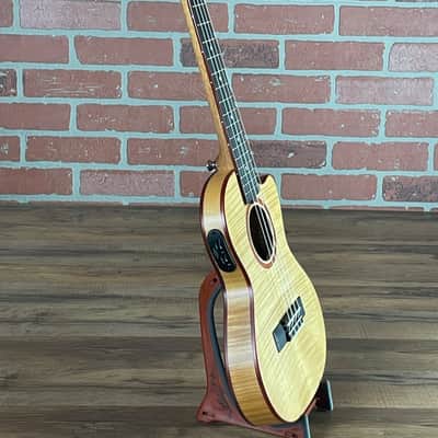 Lanikai Flame Maple Thin Tenor Acoustic-electric Ukulele image 4