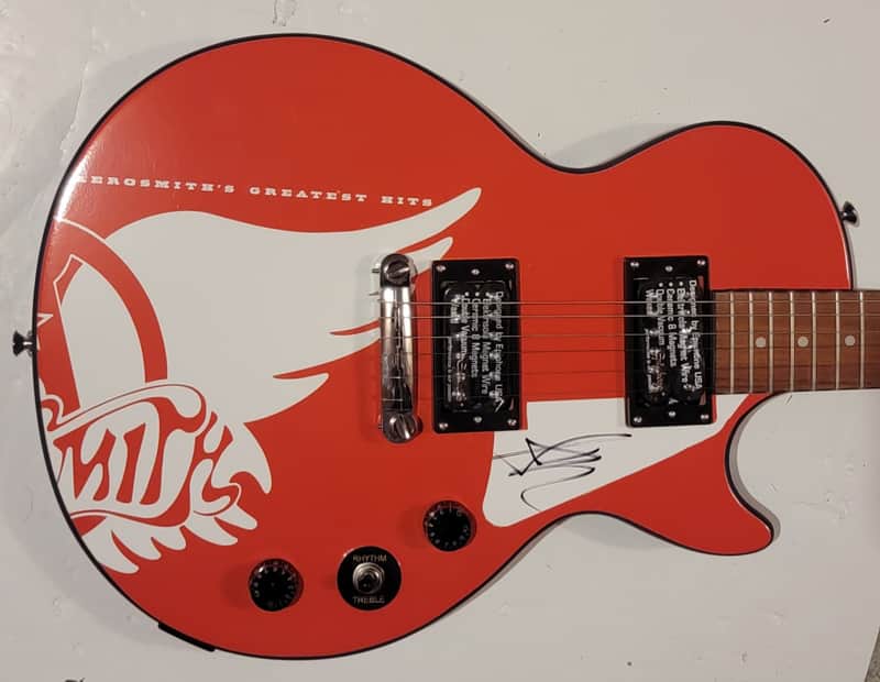 Aerosmith Steven Tyler Autographed Custom Signed Epiphone Les Paul Special II Guitar ACOA Authentication image 1