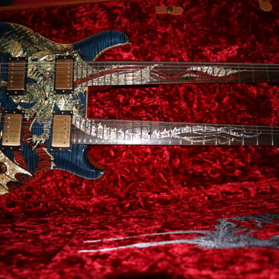 PRS Paul Reed Smith 20th Anniversary Dragon Doubleneck Whale Blue image 1