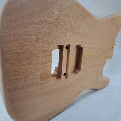 Unfinished Mahogany Hxx guitar body - for Fender Strat Stratocaster neck Floyd Rose J2311 image 6