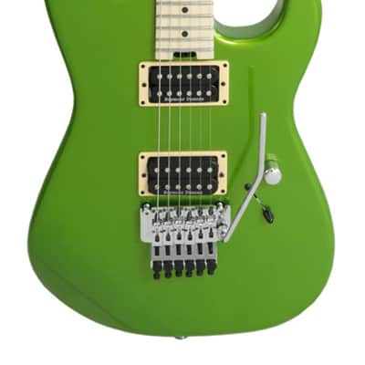 Charvel Custom Shop San Dimas 2H Lime Green Metallic on Sale image 2