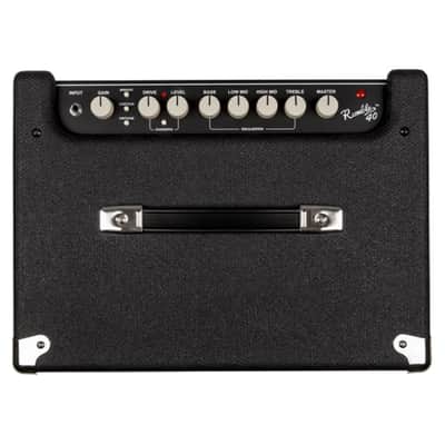 Fender Rumble 40 120V Amplifier with Lightweight Plywood Construction and 10-Inch Fender Special Design Speaker (Black and Silver) image 6