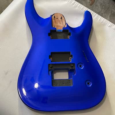 2010's Indonesian Jackson Pro Plus Series DKA Dinky Metallic Candy Blue Guitar Body Floyd Ready image 4