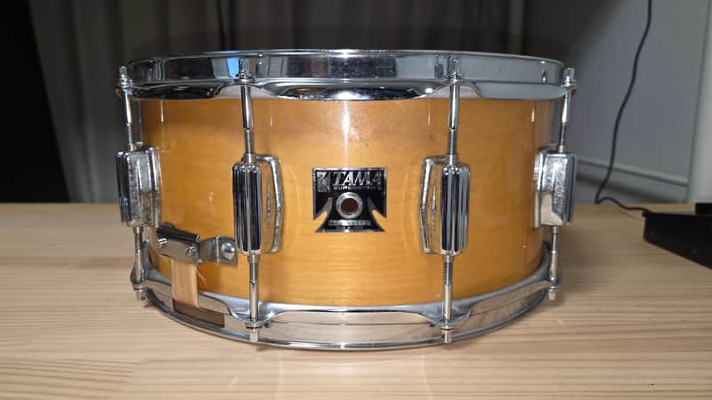 Tama AW556 Superstar Powerline Artwood Birch 6.5x14" Snare Drum 1981 - 1986 - Super Maple image 1