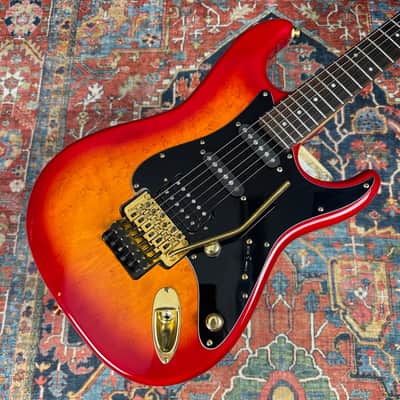 1989 Fender Pro Feel Stratocaster Model STR-75 w/Floyd Rose MIJ Fujigen w/Hard Case image 2