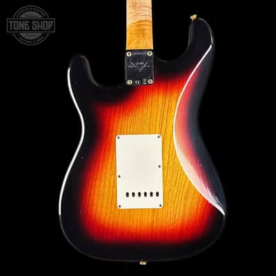 Fender Custom Shop TSG Exclusive ’63 Stratocaster Chambered 3-Tone Sunburst Journeyman Relic w/case CZ588375 image 5