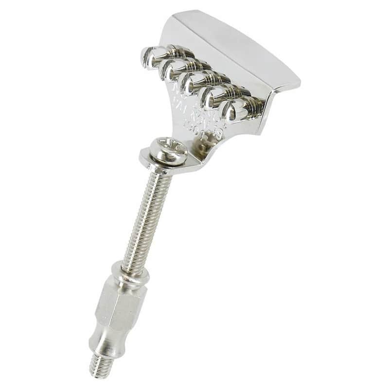 NEW No-Knot Style Banjo Tailpiece Made in Japan - NICKEL image 1