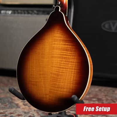 JBovier A4 A-Style Mandolin Violin Sunburst with Hardshell Case - Used image 2