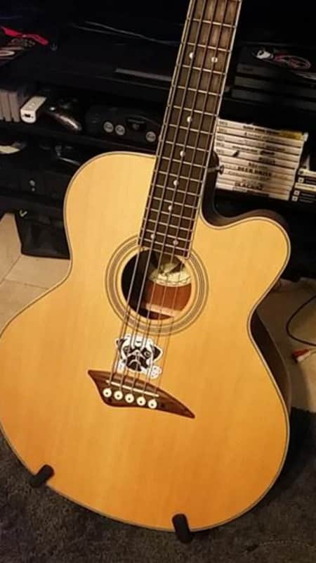 Dean EABC 5-String Cutaway Acoustic-Electric Bass Natural image 1