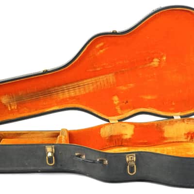 Gibson J200 Case Black with Yellow Lining 1960s image 1