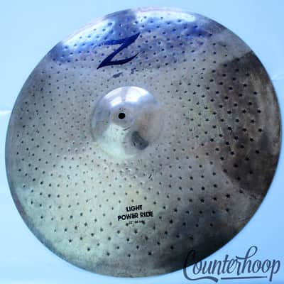 Zildjian 22"Z Light Power Ride Cymbal 4313g Heavy Unlathed B20 Bronze+Sound File image 1